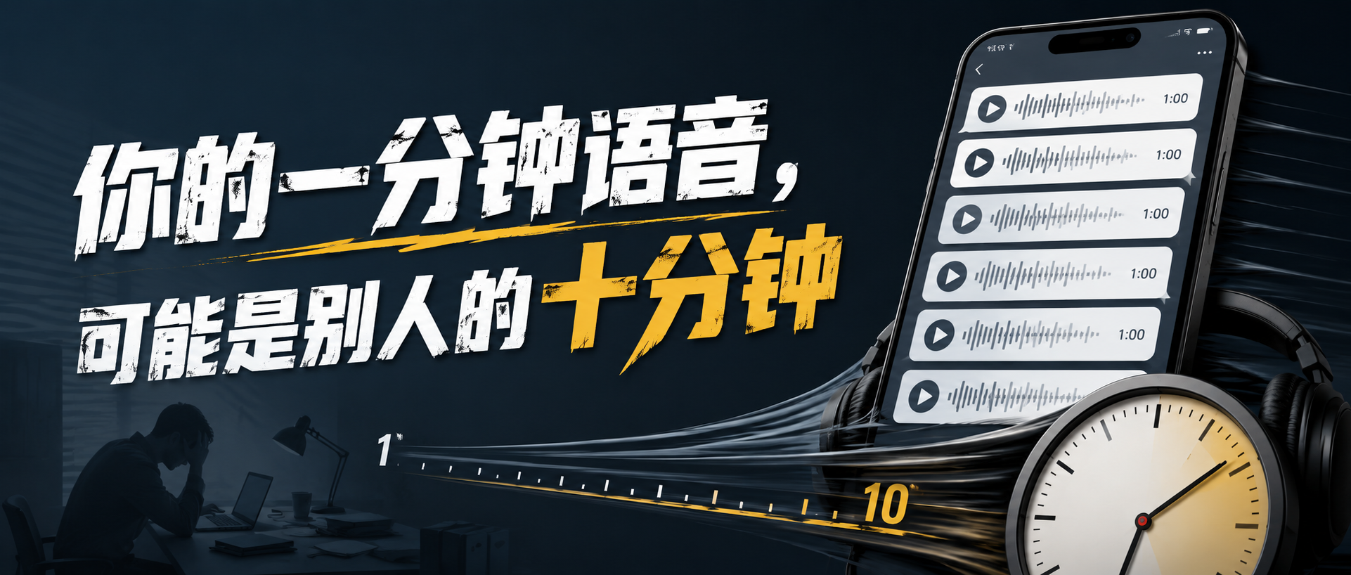 你的一分钟语音，可能是别人的十分钟