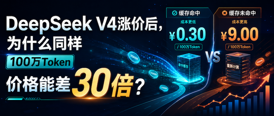 DeepSeek V4涨价后，为什么同样100万Token价格能差30倍？